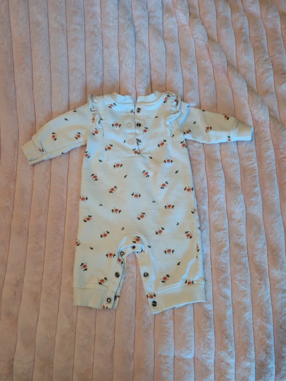 6 Carter's Newborn Baby Girl Bodysuits Winter Bundle